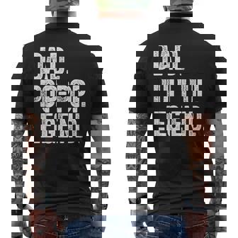 Dad Pop-Pop Legend Vintage Distressed Bold Pop-Pop Graphic Men's T-shirt Back Print - Monsterry