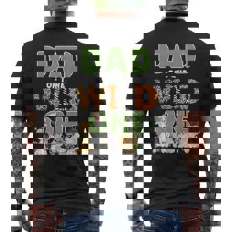 Dad Of The Wild One 1St Birthday Safari Family Matching Men's T-shirt Back Print - Thegiftio