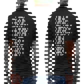 Dada Daddy Dad Bro Fathers Day Men's T-shirt Back Print - Thegiftio UK