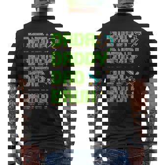 Dada Daddy Dad Bruh Father's Day Game Pixel Men's T-shirt Back Print - Monsterry