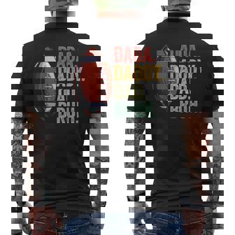 Dada Daddy Dad Bruh Husband Dad Fathers Day Football Men's T-shirt Back Print - Monsterry