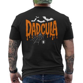 Dadcula Halloween Dad Costume Spider Bat For Dad Men Men's T-shirt Back Print - Thegiftio UK
