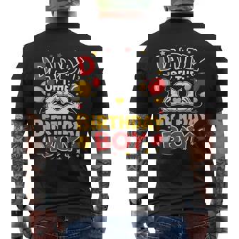 Daddy Of The Birthday Boy Matching Dad Son Family Bday Men's T-shirt Back Print | Mazezy