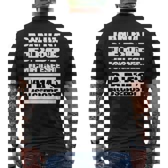 Dann Hat De Bobb Mich Gesehe Da Hats Ausgebobbt T-Shirt mit Rückendruck - Geschenkecke
