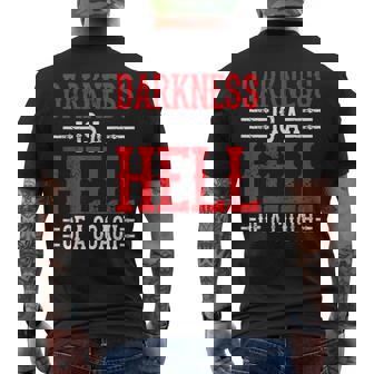 Darkness Is A Hell Of A Coach やる気を引き出す考え方 メンズTシャツ バックプリント - Kawaiitshirt