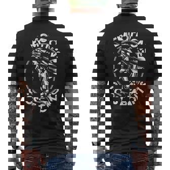 Dart Player Emotions Cost Points Epic スケルトン ハンドダーツ メンズTシャツ バックプリント - Kawaiitshirt