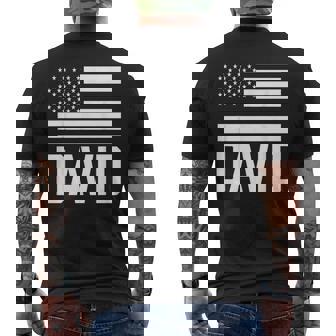 David Nom Prénom Prénom Anniversaire Personnalisé Usa T-shirt imprimé au dos - Cadeauxyz