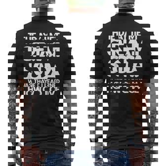 The Day I Met Creamoda クリームソーダ メンズTシャツ バックプリント - Kawaiitshirt