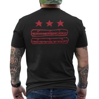 Dc Flag Sub Sandwich Men's T-shirt Back Print - Thegiftio UK
