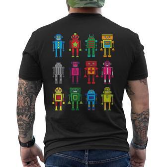 De Robot Divertida Con Tecnología De Robot Camiseta Hombre Estampado Espalda - Regaloses