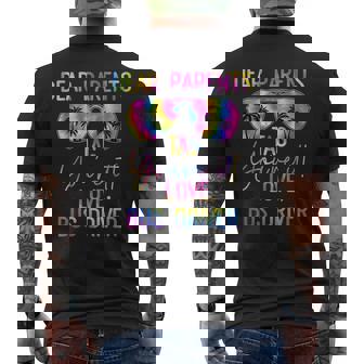 Dear Parents Tag It Last Day Of School Tie Dye Bus Driver Men's T-shirt Back Print - Monsterry