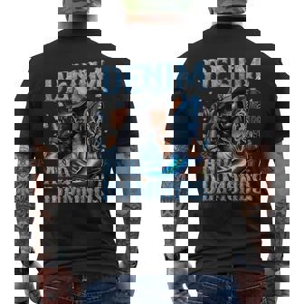 Denim And Diamonds African Melanin Swag Cowgirls Western Men's T-shirt Back Print - Thegiftio