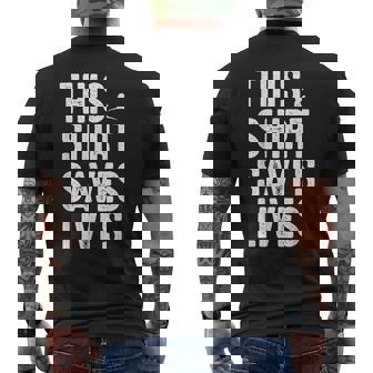 This Saves Lives Motivation Saying Men's T-shirt Back Print - Thegiftio UK