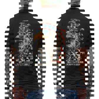 Dilf Damn I Love Freedom Patriotic 4Th Of July Eagle Men's T-shirt Back Print | Mazezy