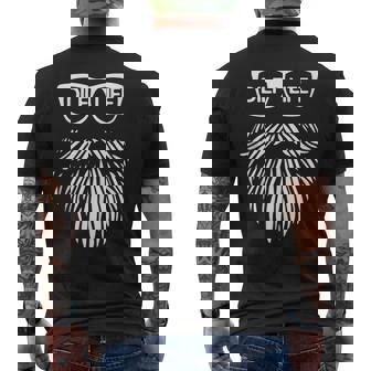 Dilf Life Bearded Dad Humor For Fathers Day Joke Men's T-shirt Back Print - Monsterry