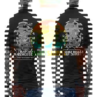 Dinosaurio Daddysaurus T-Rex Divertido Tema A Juego Para Familias Camiseta Hombre Estampado Espalda - Regaloses