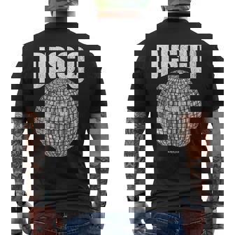 Disco Music Ball ファンク ソウル 音楽愛好家 レトロ 70年代 80年代 コスチューム メンズTシャツ バックプリント - Kawaiitshirt