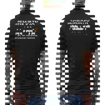 Disembarkation Awful Would Not Recommend Cruise Men's T-shirt Back Print - Thegiftio