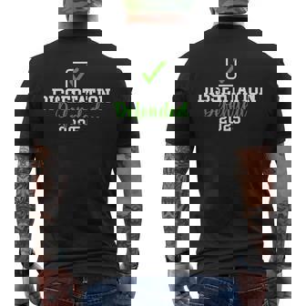 Dissertation Defended 2025 For Phd Edd Doctorate Graduation Men's T-shirt Back Print - Thegiftio UK