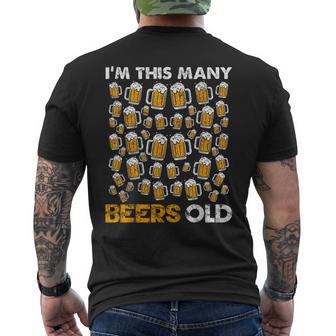 Divertente Festa Di Compleanno Di 50 Anni Per Bere Birra Per 50° Famiglia T-shirt da uomo con stampa posteriore - Novitaregali