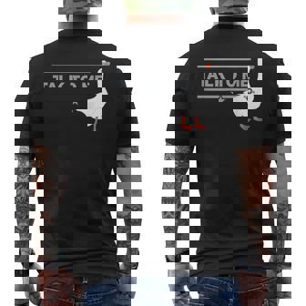 Divertida Con Texto En Inglés Talk To Me Goose Camiseta Hombre Estampado Espalda - Regaloses