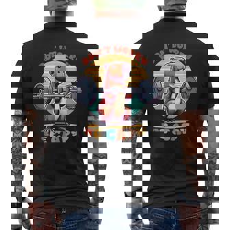 Divertido Entrenamiento De Capibara Con Diseño De Capibara Don't Worry Be Capy Camiseta Hombre Estampado Espalda - Regaloses