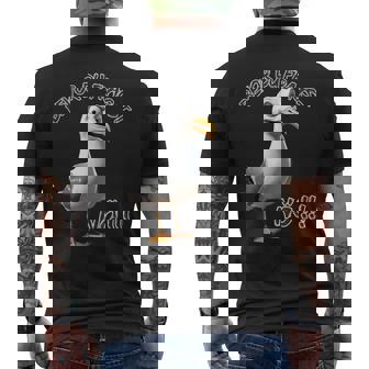 Divertido Mensaje Con Gaviota Antes De Preguntar Nö-Lustiges Camiseta Hombre Estampado Espalda - Regaloses