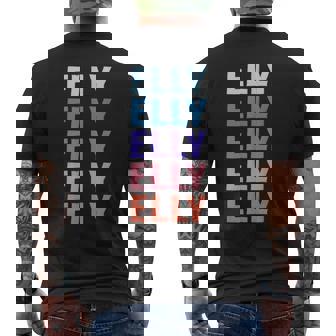 Divertido Regalo Nombre Elly Personalizado Primer Nombre Camiseta Hombre Estampado Espalda - Regaloses