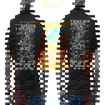 Divertido Tyrannosaurus Flex Irónico Culturismo Gimnasio Meme Camiseta Hombre Estampado Espalda - Regaloses