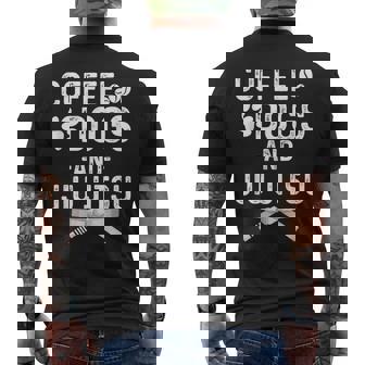 Divertidos Perros De Café Jiu Jitsu Y Artes Marciales Jiu Camiseta Hombre Estampado Espalda - Regaloses