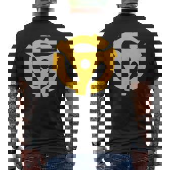 Dj 45Rpmアダプター ターンテーブルミュージック メンズTシャツ バックプリント - Kawaiitshirt