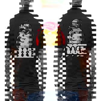 Doge Trump Hodl Cryptocurrency メンズTシャツ バックプリント - Kawaiitshirt