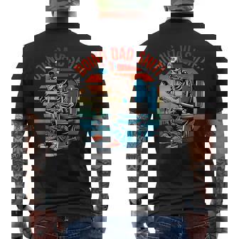 Doing Dad Shit Skeleton Papa Daddy Skull Happy Father's Day Men's T-shirt Back Print | Mazezy