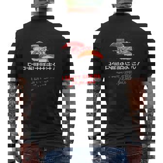 I Don'tpeak Japanese 面白い日本の漢字寿司ギフト メンズTシャツ バックプリント - Kawaiitshirt