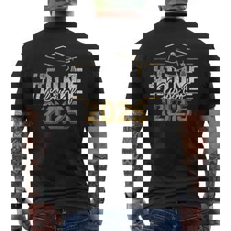 Done Class Of 2025 Graduation For Her Him Grad Seniors Men's T-shirt Back Print - Thegiftio UK