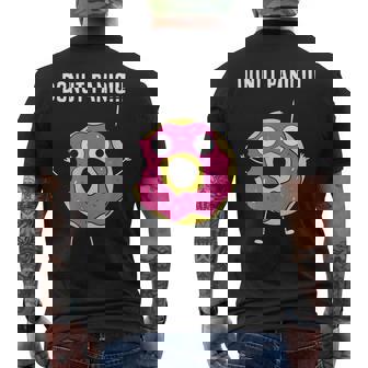 Donut Panic No Panic Donuts T-shirt da uomo con stampa posteriore - Novitaregali