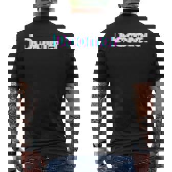 Doomer シャツ グリッチ レトロ メンズTシャツ バックプリント - Kawaiitshirt