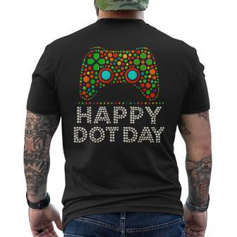 Dot Day 2025 September 15Th Polka Dot Gamers Game Controller Men's T-shirt Back Print - Thegiftio UK