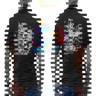 Dragón X Lindo Dragón Arcoíris Que Respira Fuego X Baby Dragon Camiseta Hombre Estampado Espalda - Regaloses