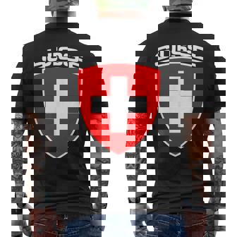 Drapeau De La Suisse Suisse Blason T-shirt imprimé au dos - Cadeauxyz