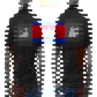 Drapeau Du Cambodge Cambodge Pride Cambodgienne Racines Cambodgiennes T-shirt imprimé au dos - Cadeauxyz