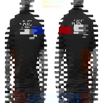 Drapeau Franceille Amoureux De Paris France Paris T-shirt imprimé au dos - Cadeauxyz