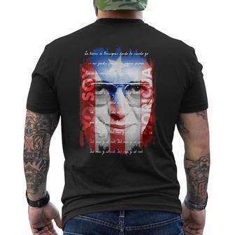 Drapeau Hector Lavoe Yooy Boricua Puerto Rico La Borinquena T-shirt imprimé au dos - Cadeauxyz