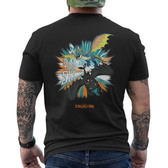 Dreamworks Dragons Toothless And Stormfly Take To The Sky Men's T-shirt Back Print - Thegiftio UK