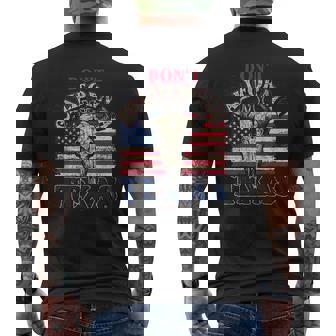 Drôle Texan Cowboy État Américain Drapeau Texas T-shirt imprimé au dos - Cadeauxyz