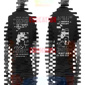 Drummer Musicien Joueur Batterie Plus Important Que Lécole T-shirt imprimé au dos - Cadeauxyz