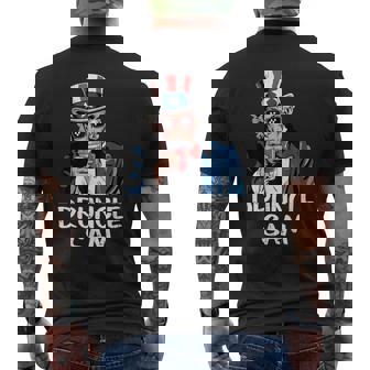 Druncle Same Uncle Sam Beer Drinking Usa 4Th Of July Men's T-shirt Back Print - Thegiftio