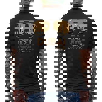 Dubai 2025 Vacation Sunset Desert Adventure Apparel Men's T-shirt Back Print - Thegiftio