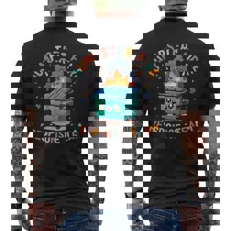Dumpster Fire Response Team Chaos Meme Kawaii Employee Men's T-shirt Back Print - Monsterry