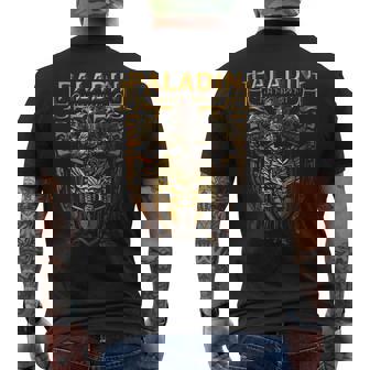 Dwarven Paladin Caballero Enano Juegos De Rol De Mesa Fantasy Gamers Camiseta Hombre Estampado Espalda - Regaloses